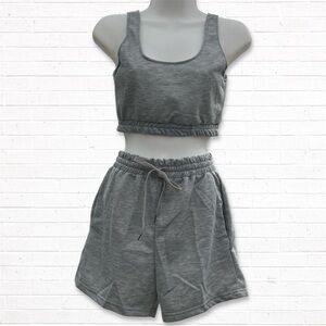 Top & Shorts Set Gray